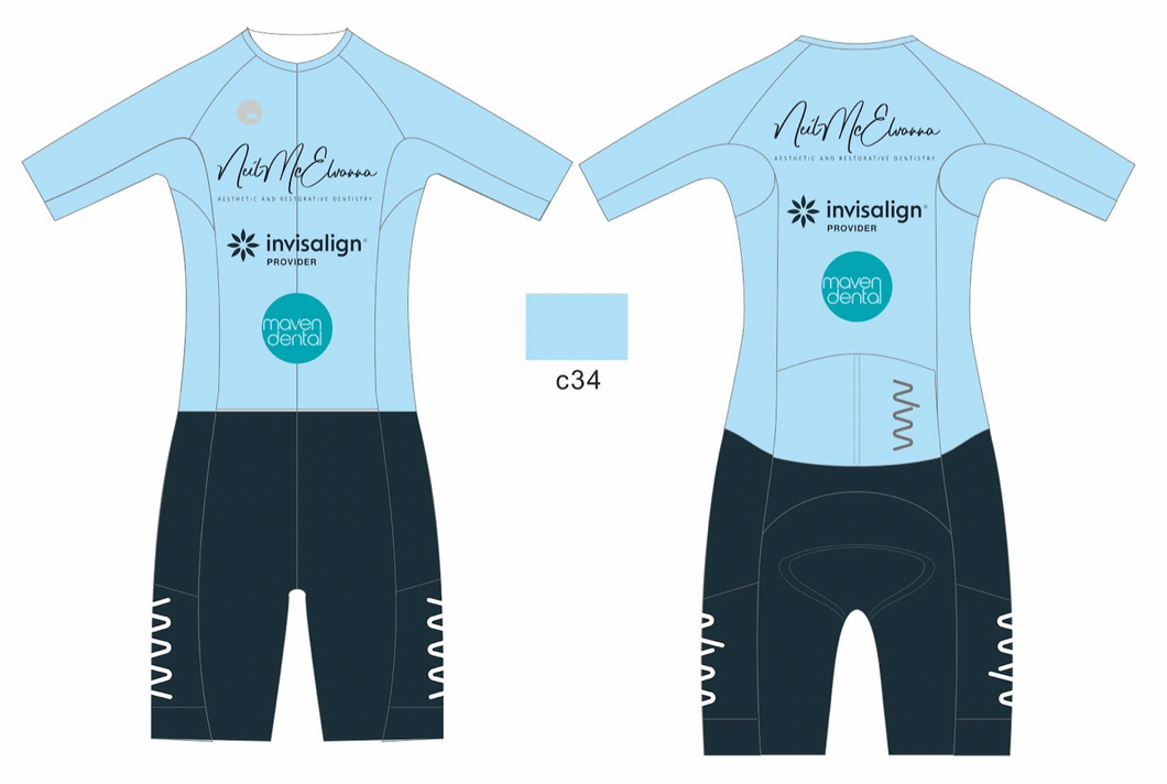 McElvanna Hi velocity X tri suit - men's (sky blue)