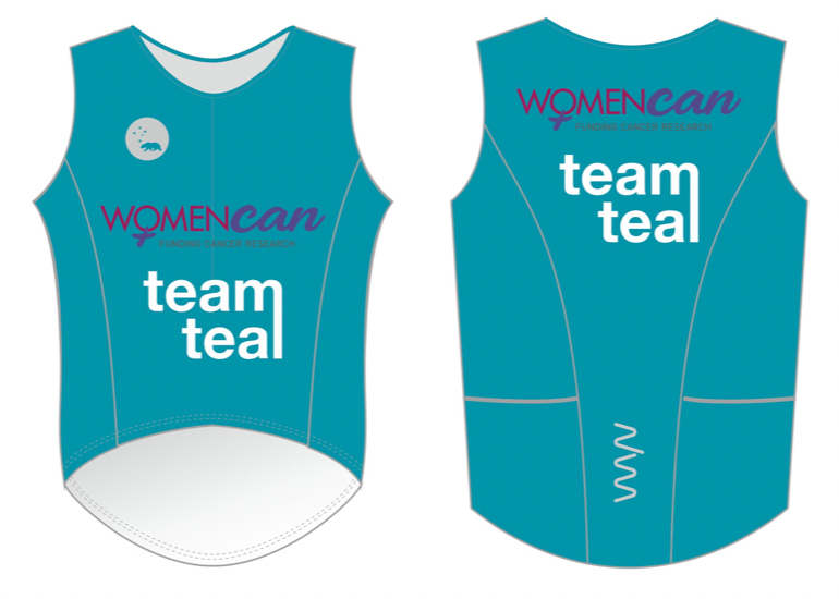 Team Teal sleeveless tri top - men's