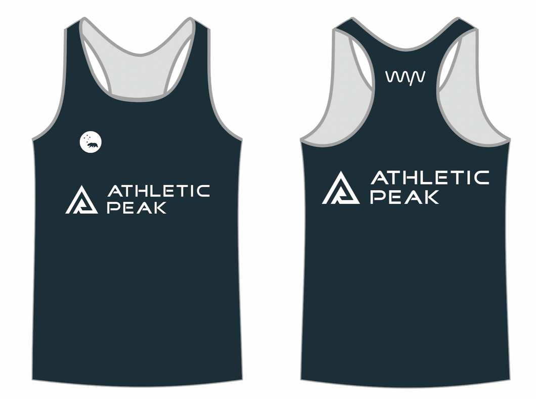 Women's Athletic Peak running singlet - Black