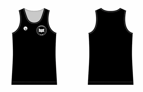 HPT men's running singlet - black