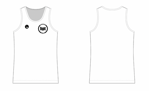 HPT men's running singlet - white