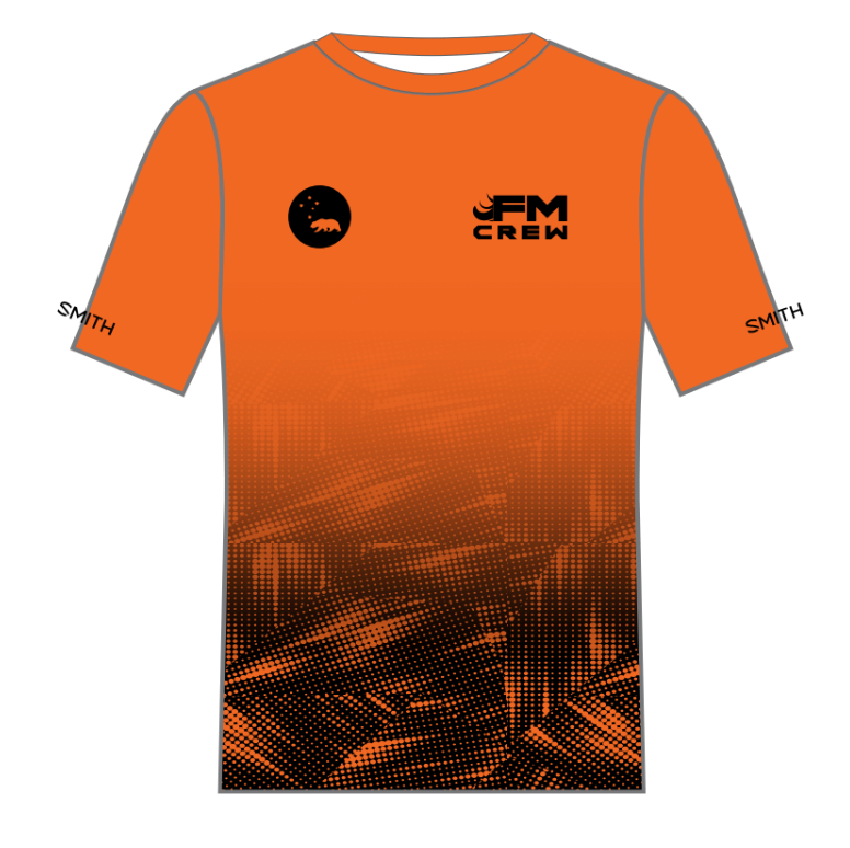 Flying Mullet Crew 2024: Running Tech Tee - Women's - Orange