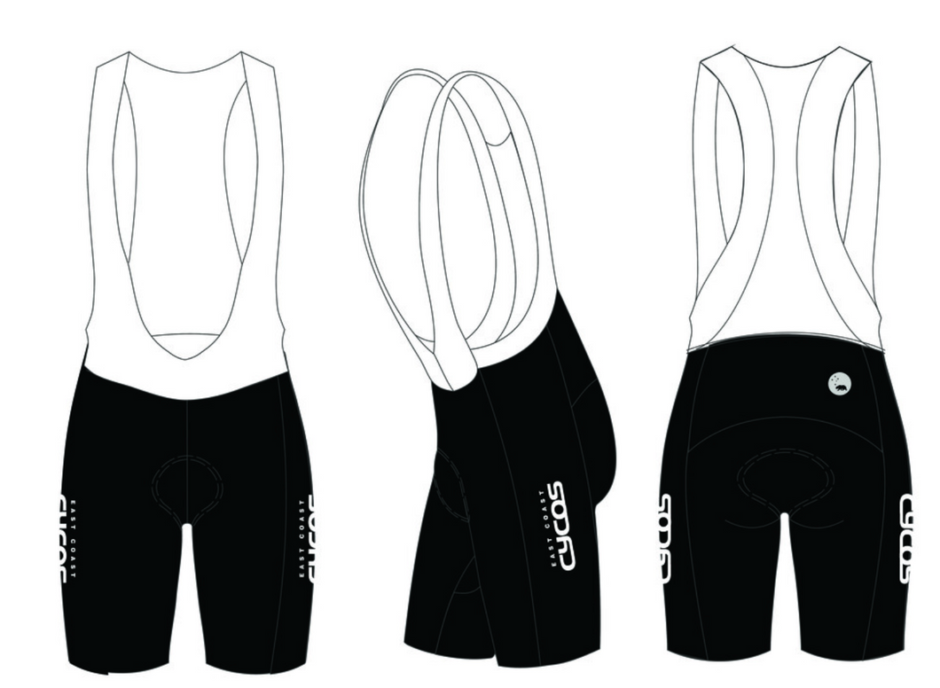 East Coast Cycos 2025: Velocity Cycling Bib Shorts 2.0 - Men's