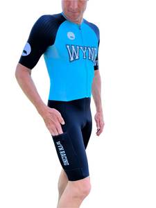 MEN'S - WYNR 2023 Electric Blue Hi Velocity X sleeved triathlon suit