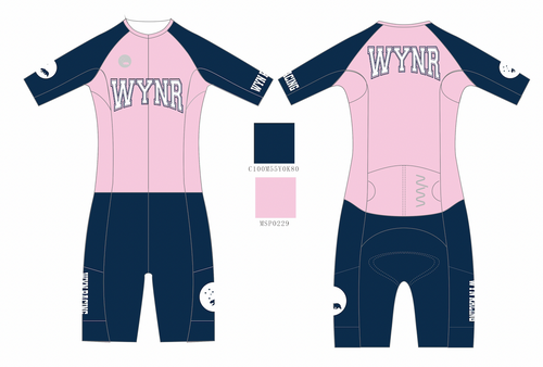 MEN'S - WYNR 2023 Bubblegum Pink Hi Velocity X sleeved triathlon suit