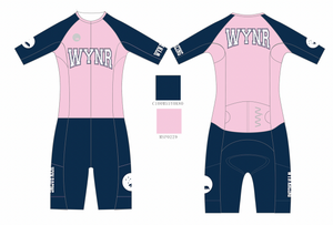 WOMEN'S - WYNR 2023 Bubblegum Pink Hi Velocity X sleeved triathlon suit