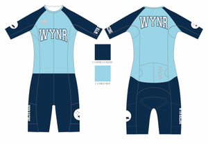 MEN'S - WYNR 2023 Electric Blue Hi Velocity X sleeved triathlon suit