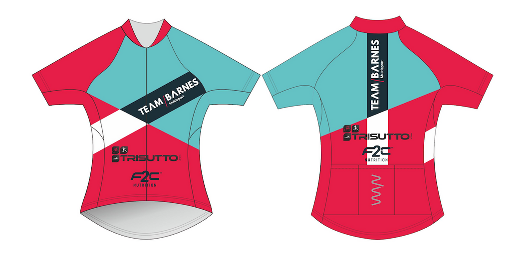 Team Barnes premium cycling jersey - women's
